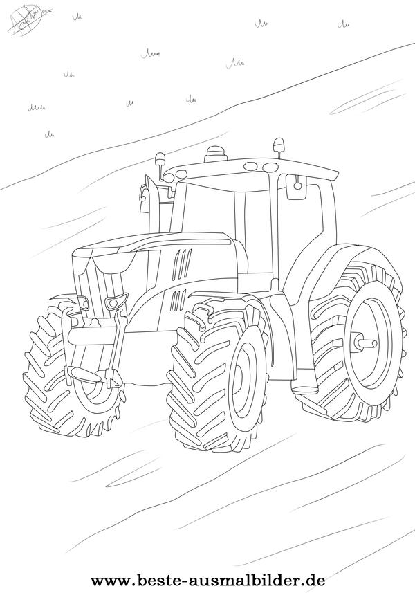 Ausmalbilder Traktor Fendt Vorlage Kleurplaat Tractor Fendt Porn
